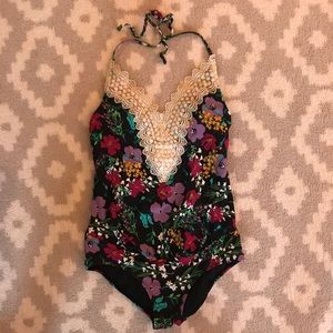 Maternity Floral One-piece Swimsuit